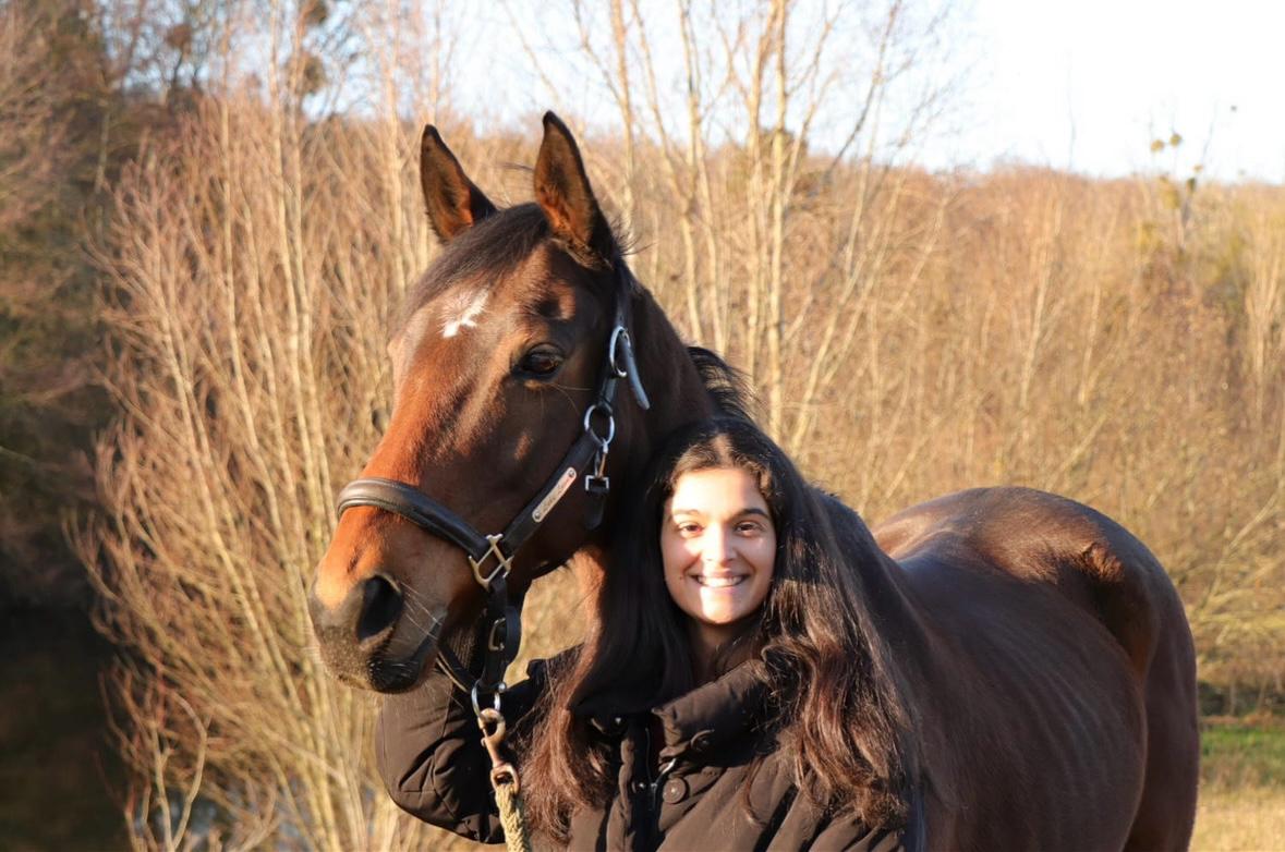 Lula Cazals with horse